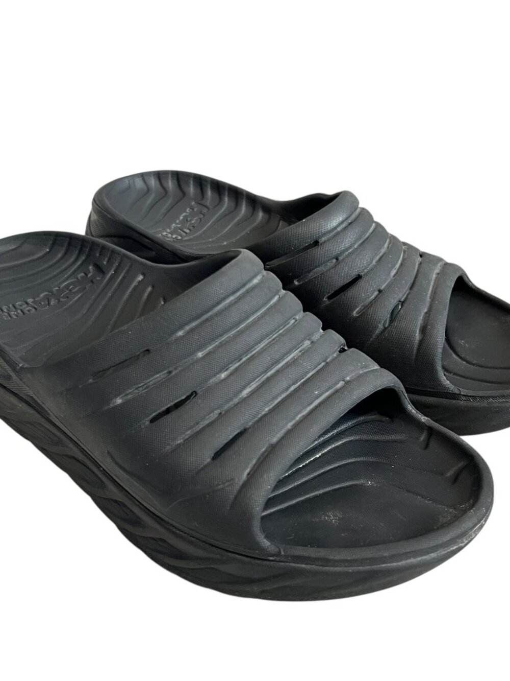 Hoka sandals Ora Recovery slide black EVA mens 9 womens 11 lightweight